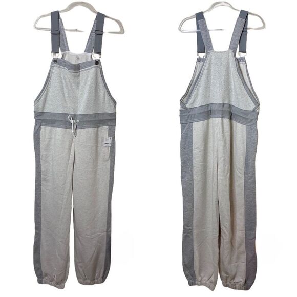 NWT FP Movement Making It Athleisure Overalls in Heather Grey Combo - Picture 2 of 10